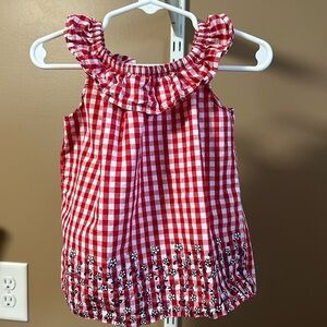 Toddler Girls Gingham Dress - 2T